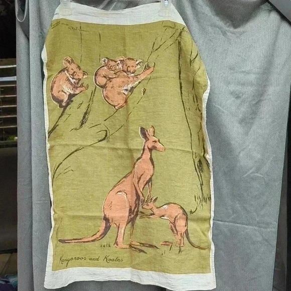 Vintage  Australian tea towel - Picture 1 of 5